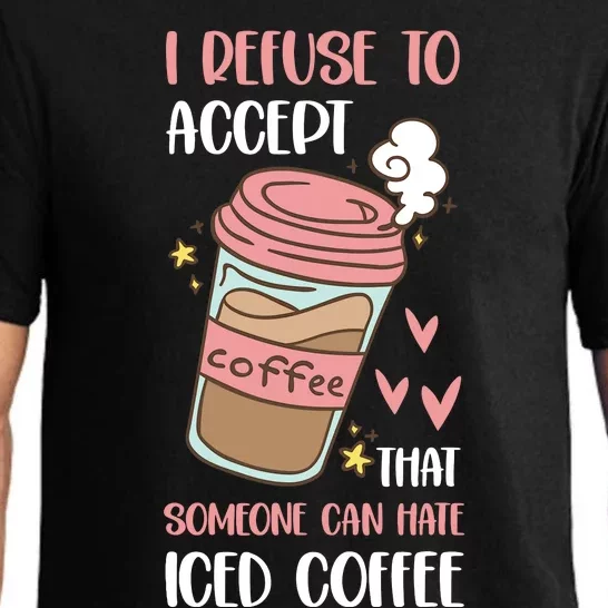 Iced Coffee Cold Brew Latte Coffeeholic Caffeine Espresso Pajama Set