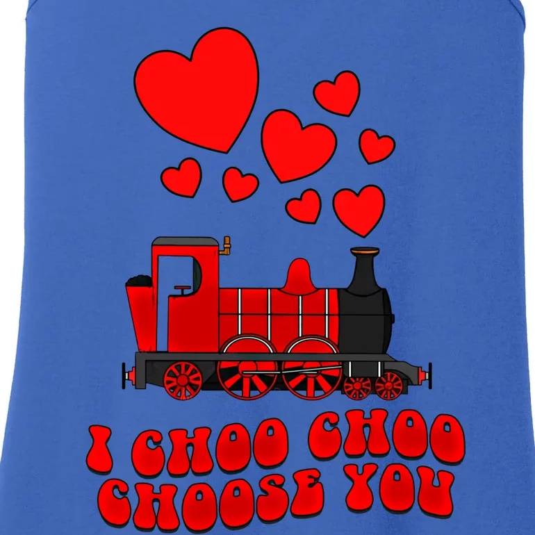 I Choo Choo Choose You Valentines Day Train Gift Ladies Essential Tank