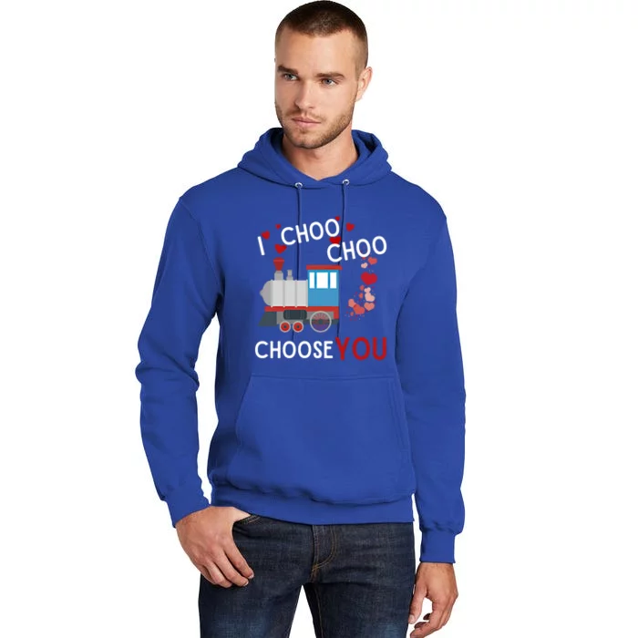 I Choo Choo Choose You Valentines Day Train Gift Tall Hoodie