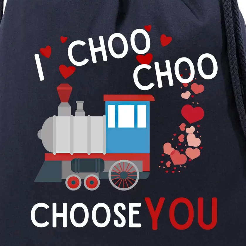 I Choo Choo Choose You Valentines Day Train Gift Drawstring Bag