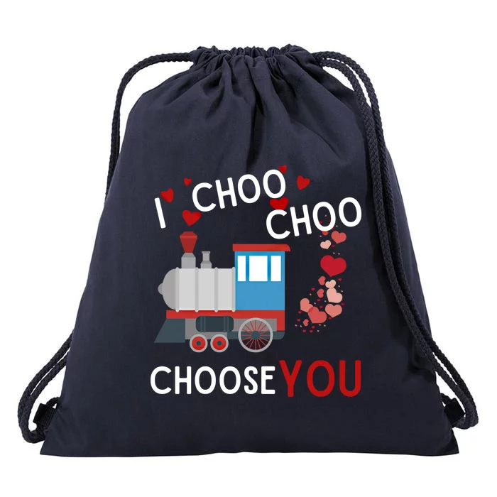 I Choo Choo Choose You Valentines Day Train Gift Drawstring Bag