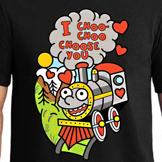 I Choo Choo Choose You Valentines Day Train Gift Pajama Set