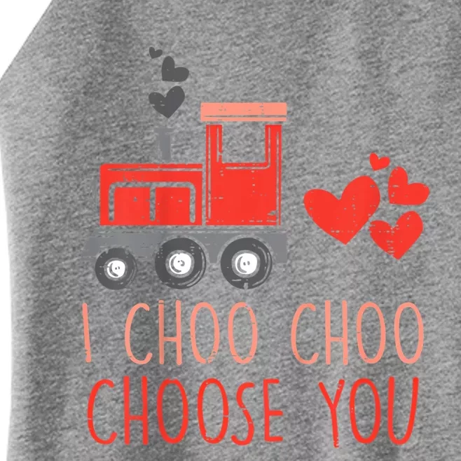 I Choo Choo Choose You Valentines Day Train Meaningful Gift Women’s Perfect Tri Rocker Tank