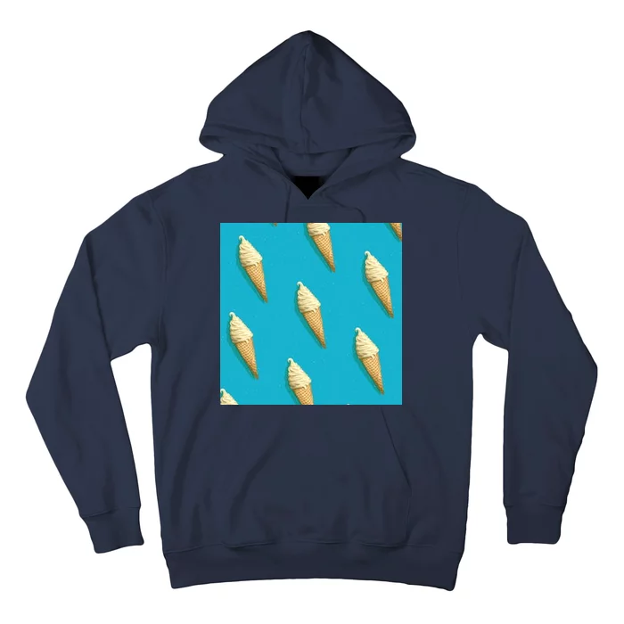 Ice Cream Cone Pattern Hoodie