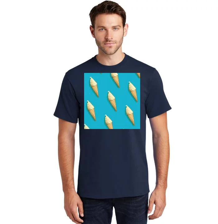 Ice Cream Cone Pattern Tall T-Shirt