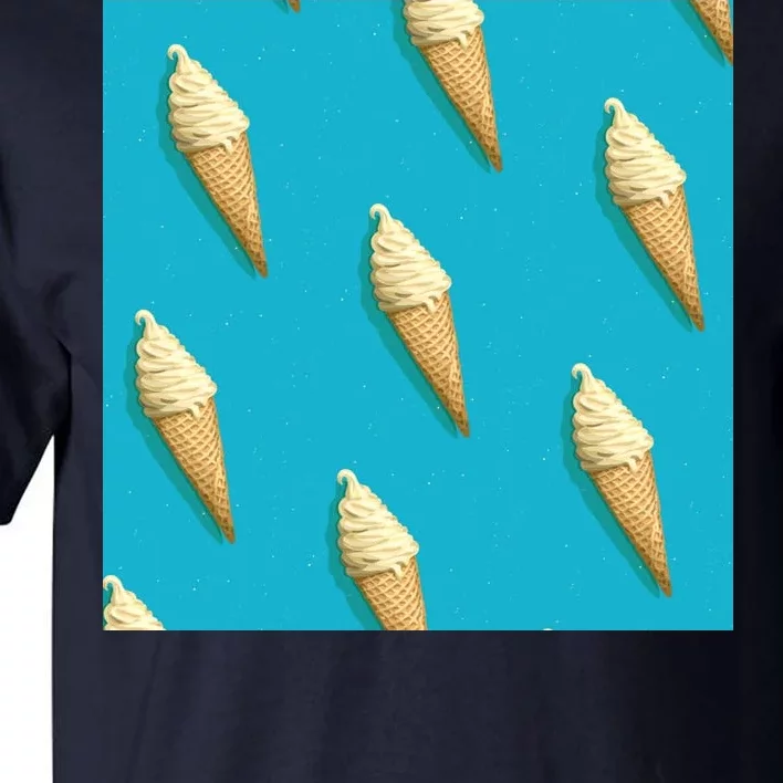 Ice Cream Cone Pattern Tall T-Shirt