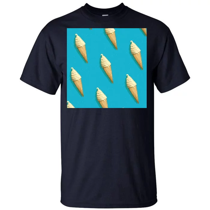 Ice Cream Cone Pattern Tall T-Shirt