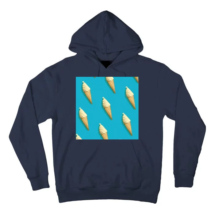 Ice Cream Cone Pattern Tall Hoodie