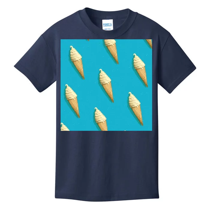 Ice Cream Cone Pattern Kids T-Shirt