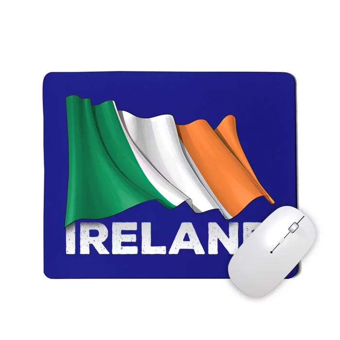 Ireland Country Cool Gift Waving Irish Flag Great Gift Mousepad