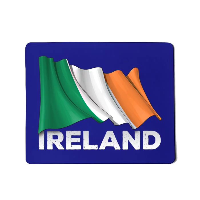 Ireland Country Cool Gift Waving Irish Flag Great Gift Mousepad