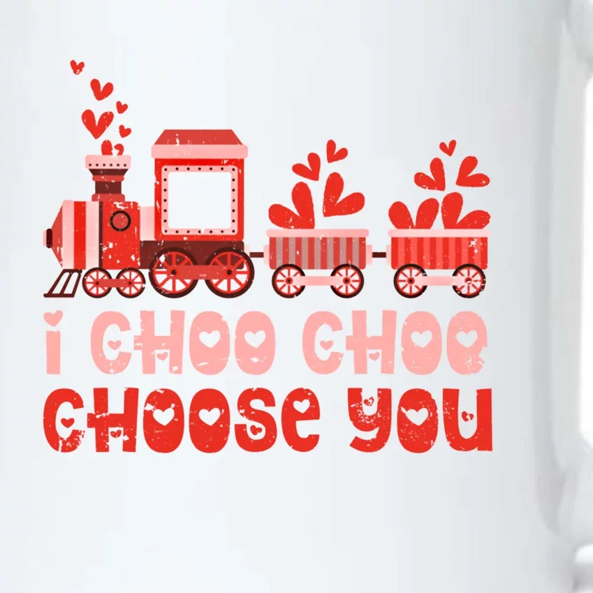 I Choo Choo Choose You Valentines Day Train Gift Black Color Changing Mug