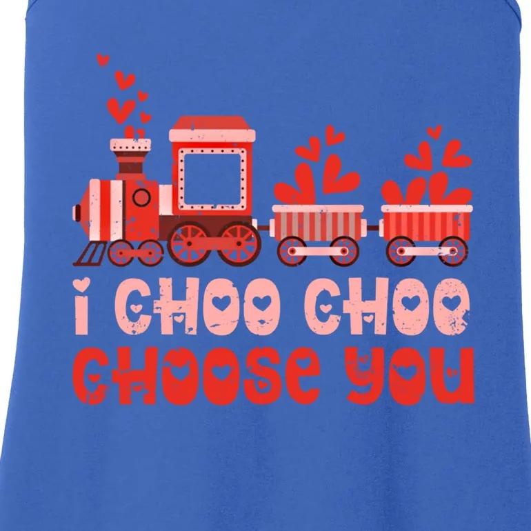 I Choo Choo Choose You Valentines Day Train Gift Ladies Essential Tank