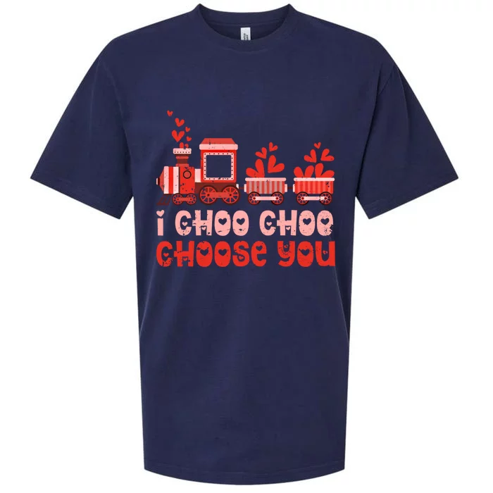 I Choo Choo Choose You Valentines Day Train Gift Sueded Cloud Jersey T-Shirt