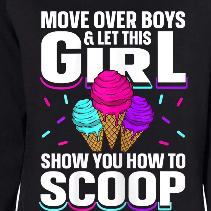 Ice Cream Cone Design For An Ice Cream Girl Womens California Wash Sweatshirt