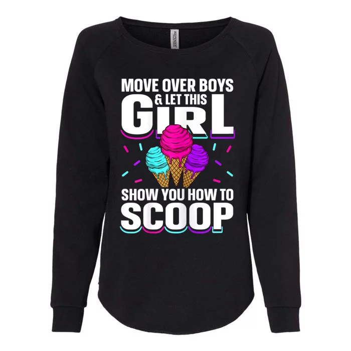 Ice Cream Cone Design For An Ice Cream Girl Womens California Wash Sweatshirt