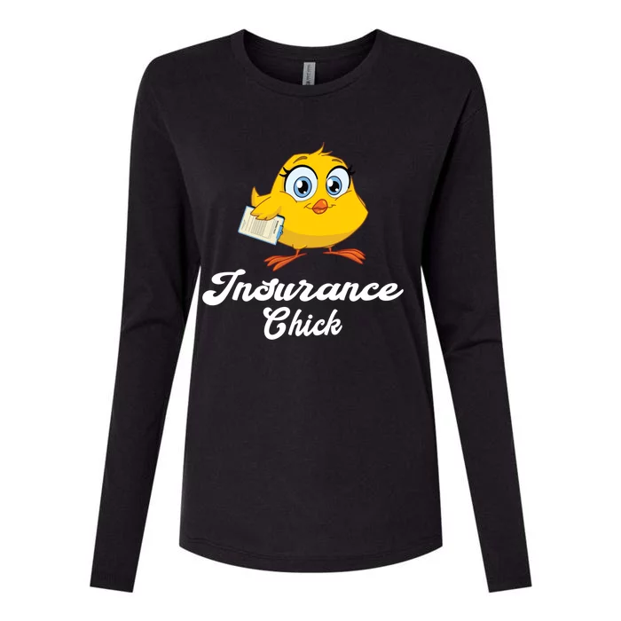 Insurance Chick Cute Gift Funny Insurance Agent Gift Womens Cotton Relaxed Long Sleeve T-Shirt