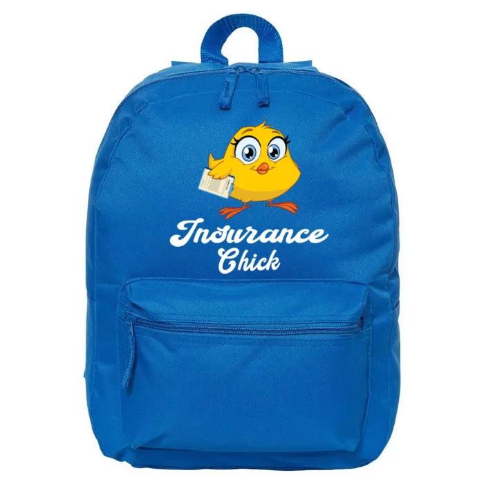 Insurance Chick Cute Gift Funny Insurance Agent Gift 16 in Basic Backpack