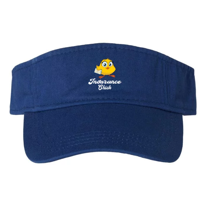 Insurance Chick Cute Gift Funny Insurance Agent Gift Valucap Bio-Washed Visor