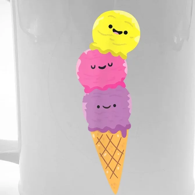 Ice Cream Cone Summer Ice Cream Cone Front & Back Beer Stein