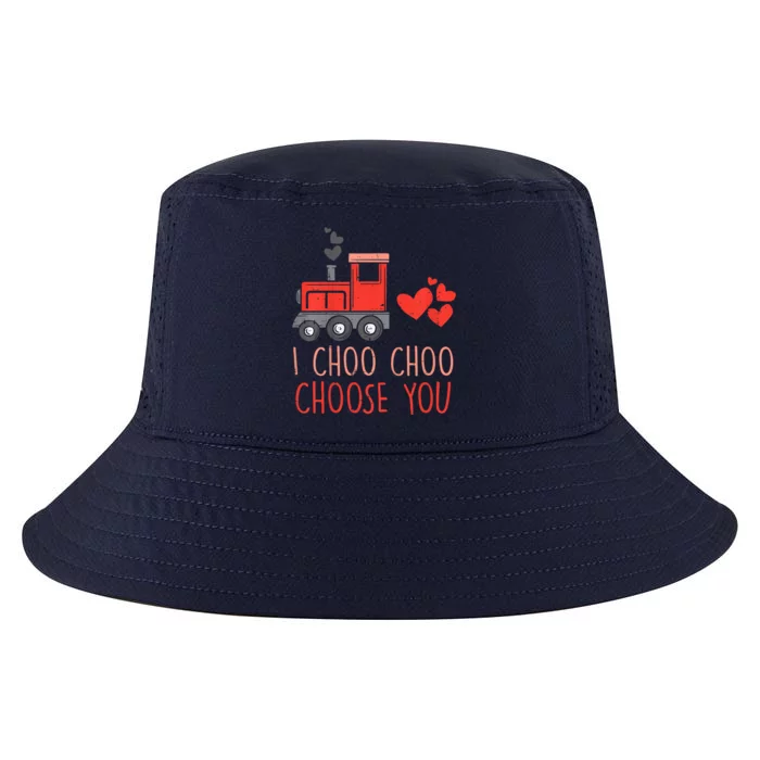 I Choo Choo Choose You Valentines Day Train Cool Comfort Performance Bucket Hat