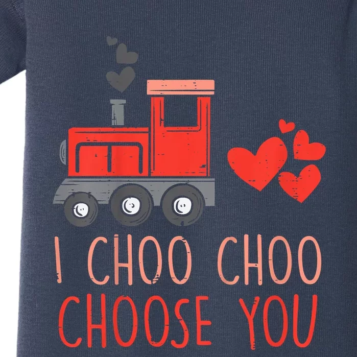 I Choo Choo Choose You Valentines Day Train Baby Bodysuit