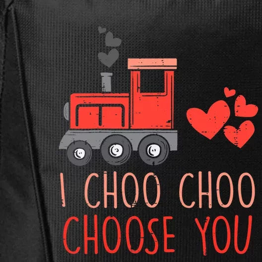 I Choo Choo Choose You Valentines Day Train Boy City Backpack