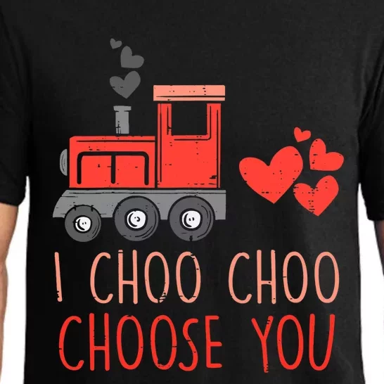 I Choo Choo Choose You Valentines Day Train Boy Pajama Set