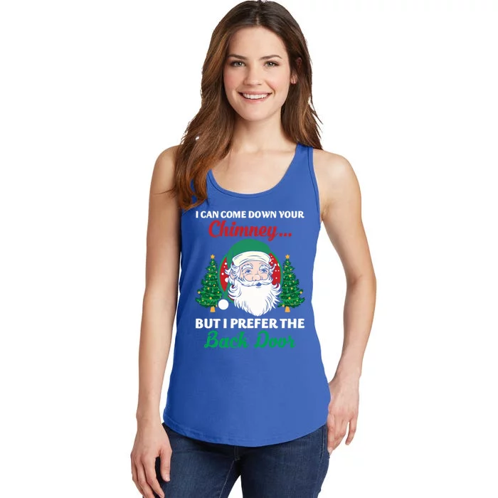 I Can Come Down Your Chimney Funny Dirty Santa Jokes Adult Cool Gift Ladies Essential Tank