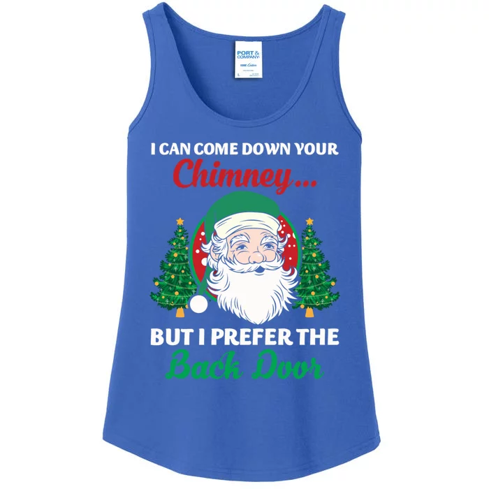 I Can Come Down Your Chimney Funny Dirty Santa Jokes Adult Cool Gift Ladies Essential Tank