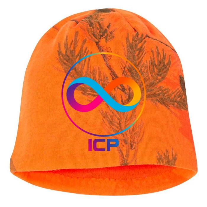 Internet Computer Cryptocurrency Logo Kati - Camo Knit Beanie