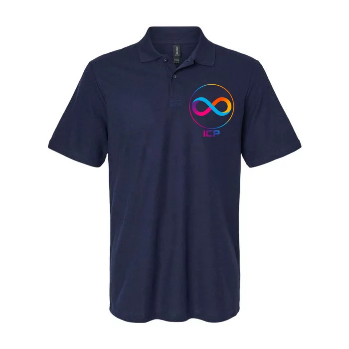 Internet Computer Cryptocurrency Logo Softstyle Adult Sport Polo