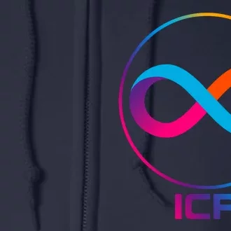 Internet Computer Cryptocurrency Logo Full Zip Hoodie