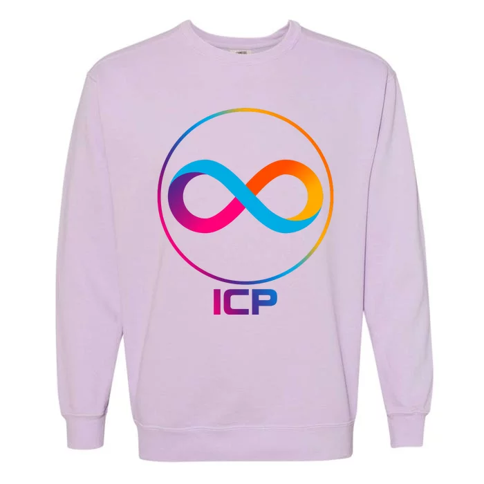 Internet Computer Cryptocurrency Logo Garment-Dyed Sweatshirt