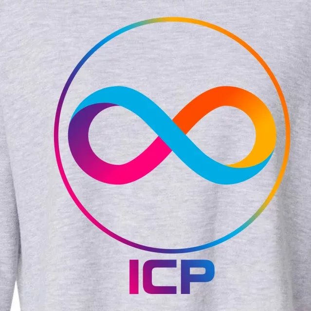 Internet Computer Cryptocurrency Logo Cropped Pullover Crew