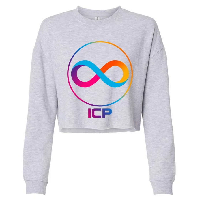 Internet Computer Cryptocurrency Logo Cropped Pullover Crew