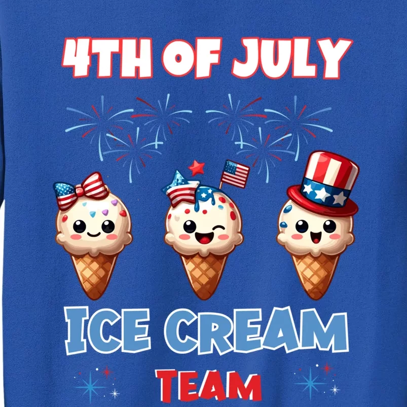 Ice Cream Cones 4th July Holiday Patriotic Memorial Day Gift Tall Sweatshirt