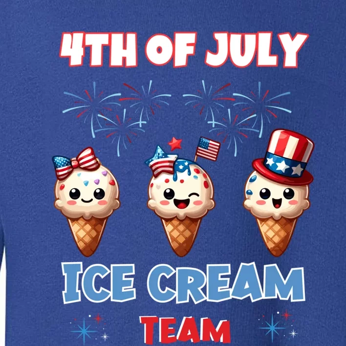 Ice Cream Cones 4th July Holiday Patriotic Memorial Day Gift Toddler Sweatshirt