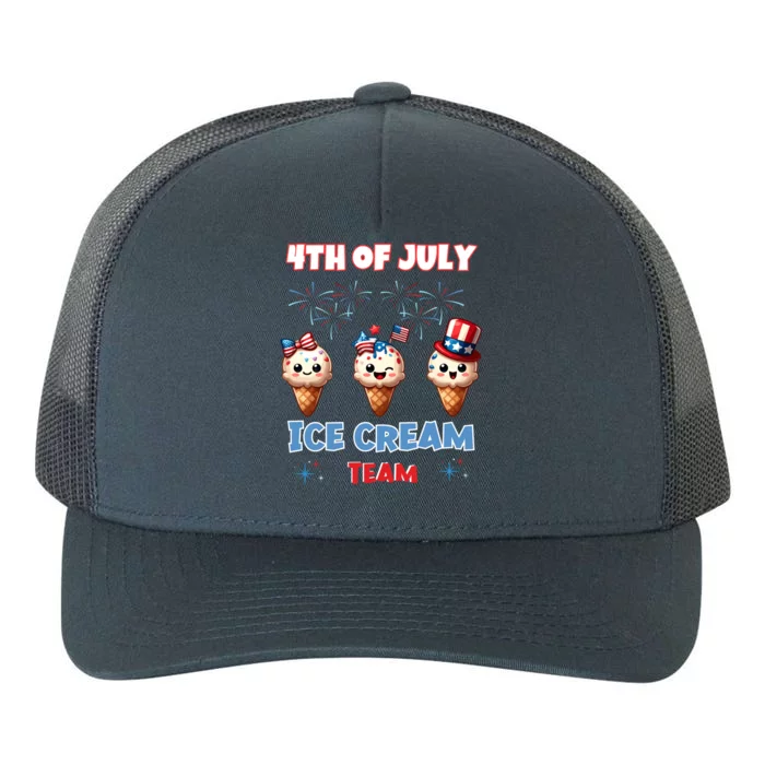 Ice Cream Cones 4th July Holiday Patriotic Memorial Day Gift Yupoong Adult 5-Panel Trucker Hat