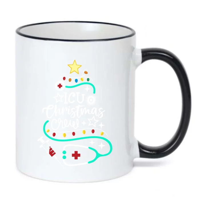 Icu Christmas Crew Intensive Care Unit Nurse Techs Secretary Cool Gift Black Color Changing Mug