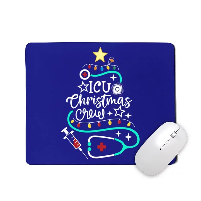 Icu Christmas Crew Intensive Care Unit Nurse Techs Secretary Cool Gift Mousepad