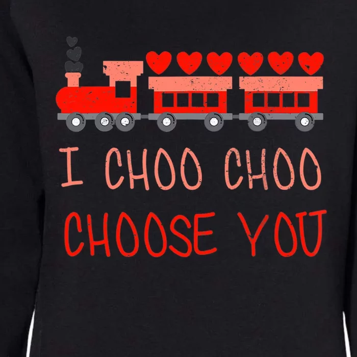 I Choo Choo Choose You Train Valentines Day Boys Womens California Wash Sweatshirt