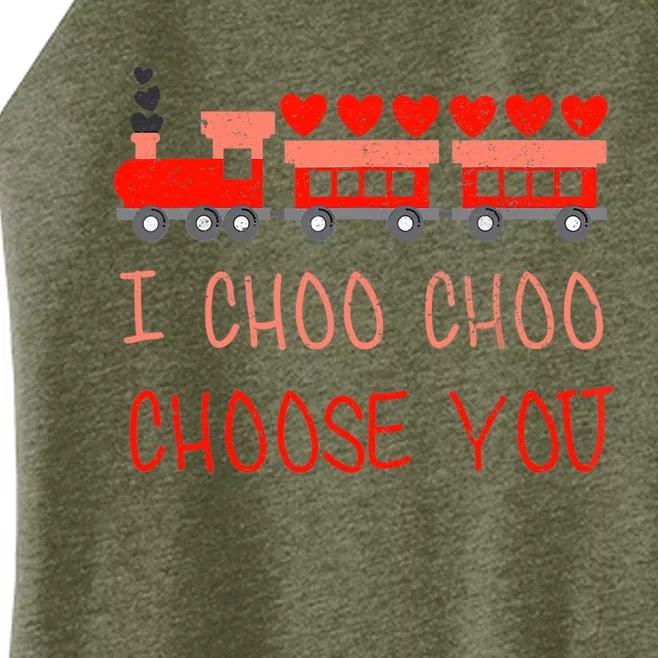 I Choo Choo Choose You Train Valentines Day Boys Women’s Perfect Tri Rocker Tank