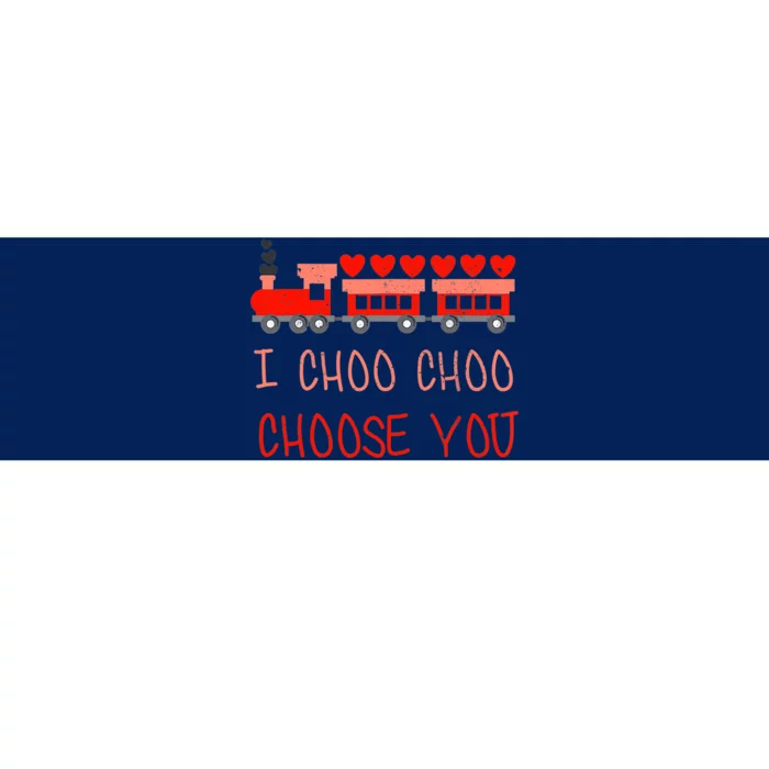 I Choo Choo Choose You Train Valentines Day Boys Bumper Sticker