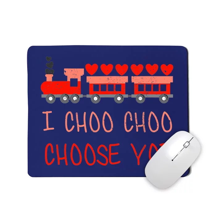 I Choo Choo Choose You Train Valentines Day Boys Mousepad