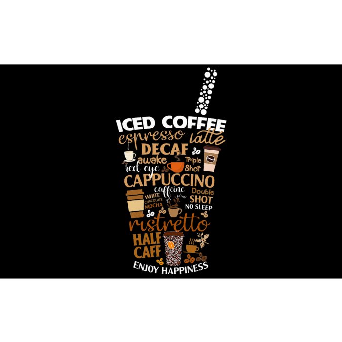 Iced Coffee Cup Coffee Lover But First Coffee Espresso Latte Bumper Sticker