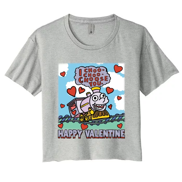 I Choo Choo Choose You Happy ValentineS Day The Sim!Pson Choo Choo Choo Women's Crop Top Tee