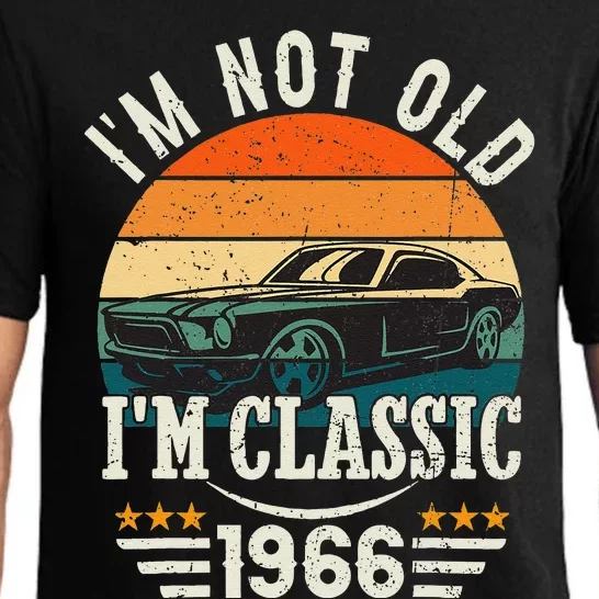 Im Classic Car 57th Birthday Gift 57 Years Old Born In 1966 Pajama Set