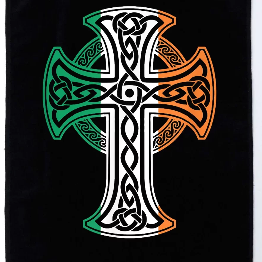 Irish Celtic Cross Christ Celtic Knot Ireland Flag Shamrock Platinum Collection Golf Towel