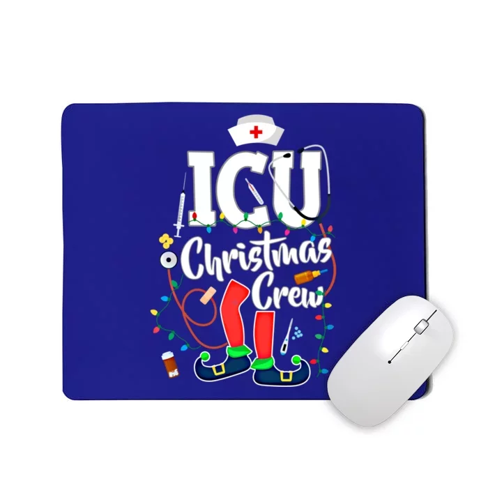 Icu Christmas Crew Icu Nurse Gift Mousepad